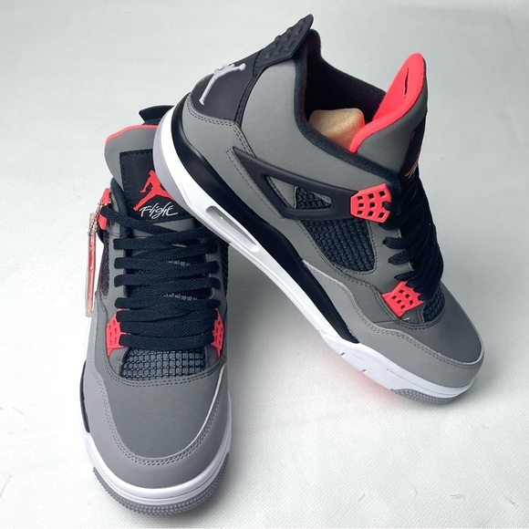 Brand New Retro 4 ‘Infrared’, Men's Sleek Trainers Sneakers - Picture 4 of 8
